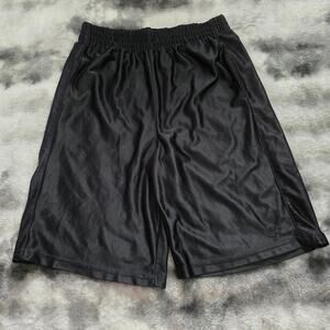 Kids Boys Black Athletic Shorts 2XL 18 Elastic Waist Activewear Lightweight